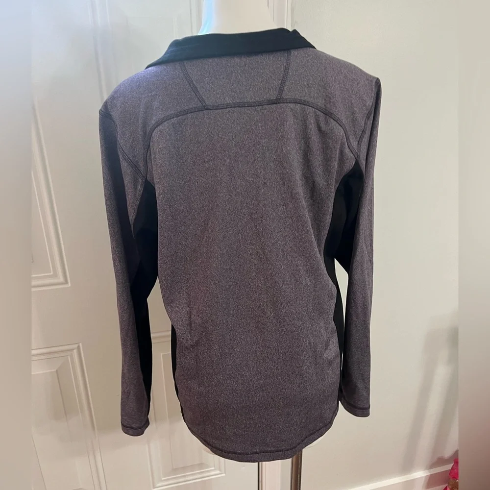 The North Face Purple and Black Quarter-Zip Sweatshirt